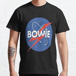 David Bowie NASA Funny Men _amp_ Women Classic T-Shirt