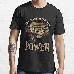 For Mens Womens David Bowie The Babe With the Power Essential T-Shirt