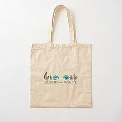 David Bowie eyes sound and vision Cotton Tote Bag