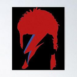 David Bowie Lightning Classic   Poster