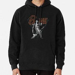 David Bowie Pose Pullover Hoodie