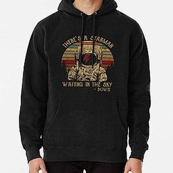 Men Women David Bowie Theres A Atarman    Pullover Hoodie