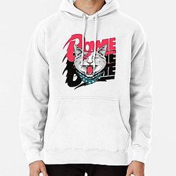 David Bowie Cat  Pullover Hoodie