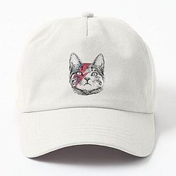 Ziggy Stardust Cat David Bowie Wo  Dad Hat