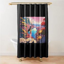 dg 09 David Guetta fade logo Shower Curtain