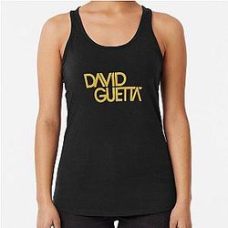David Guetta Logo  Racerback Tank Top