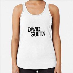 David Guetta Logo  Racerback Tank Top