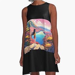 dg 09 David Guetta fade logo A-Line Dress