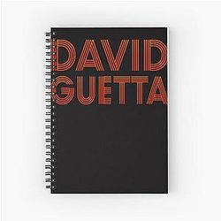 orange david guetta  Spiral Notebook