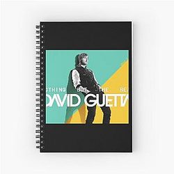 dg 07 David Guetta fade logo Spiral Notebook