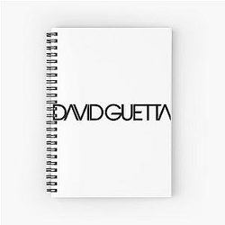 dg 14 David Guet David Guetta fade logota fade logo Spiral Notebook