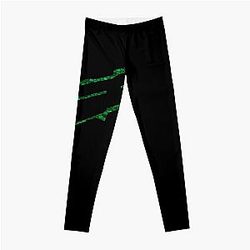 3D Dead Space - Leggings de pedregulhos verdes