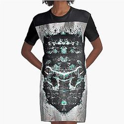 Dead Space Grafische T-Shirt Kleid