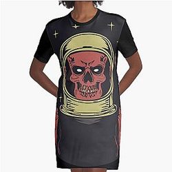 Dead Space Grafische T-Shirt Kleid
