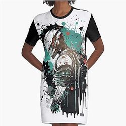 tot space Graphic T-Shirt Kleid