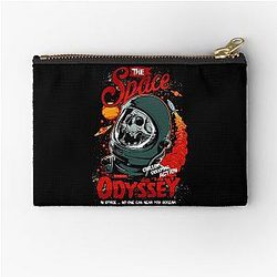 NASA Spaceman, Outer Space, NASA, Dead Astronaut, US Space Force, Rocket Ship Disaster, Leaky Space Suit, Death in Space, Dead Spaceman, Vintage Comic Book Cover, The Space Odyssey  Zipper Pouch