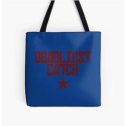 Deadliest Catch Funny All Over Print Tote Bag