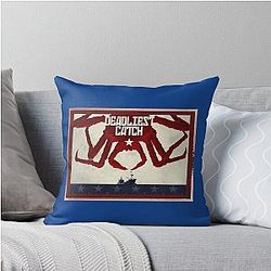 Deadliest Catch Red Crab Throw Pillow
