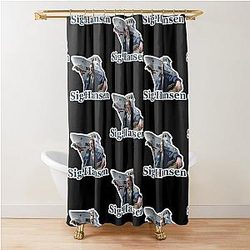 Deadliest Catch Signatures Blue Shower Curtain