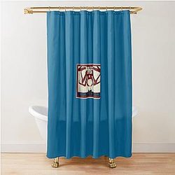 Deadliest Catch Red Crab Shower Curtain
