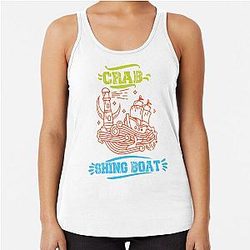 Bateau de pêche au crabe, Deadliest Catch essentiel Racerback Tank Top