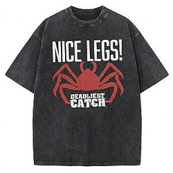 NICE LEGS DTNK2204 Washed Deadliest Catch T-Shirts