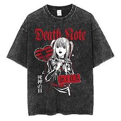 Misa Punk Patches PTTT2306 Washed  Death Note T-Shirts