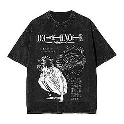 L Lawlet PTTT3108 Vintage Washed  Death Note T-Shirts