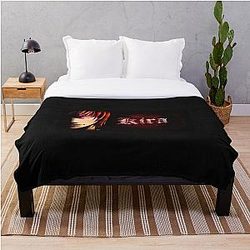 Death Note Blanket - Yagami Light "KIRA" Death Note Sticker Throw Blanket RB1908