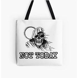 Death Note Bags - Not today Death tired All Over Print Tote Bag RB1908