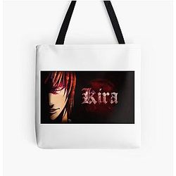 Death Note Bags - Yagami Light "KIRA" Death Note All Over Print Tote Bag RB1908