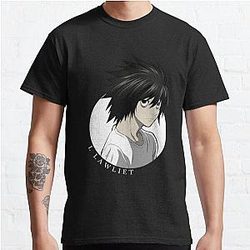 Death Note T-Shirts - L art detch love Note L shirt  Classic T-Shirt RB1908