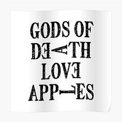 Death Note Posters - Gods Of Death Love Apples Poster RB1908