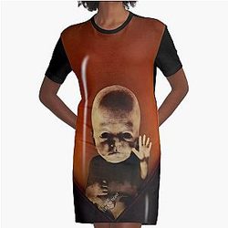 Death Stranding 'Bridge Baby' Graphic T-Shirt Dress