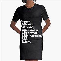 Death Stranding Roll Call Graphic T-Shirt Dress