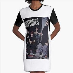 Alternative Metal Band Graphic T-Shirt Dress