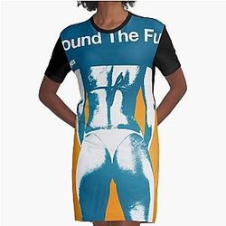 Alternative Metal Band Graphic T-Shirt Dress