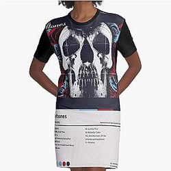 Alternative Metal Band Graphic T-Shirt Dress