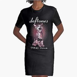 Deftones Living Are Good Graphic T-Shirt Dress