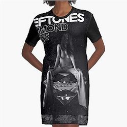 Alternative Metal Band Graphic T-Shirt Dress
