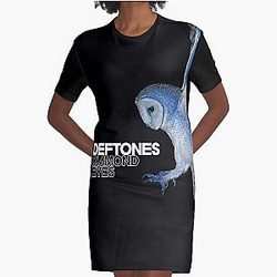 Alternative Metal Band Graphic T-Shirt Dress