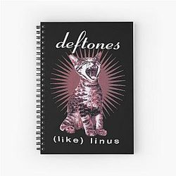 Deftones Living Are Good Spiral Notebook