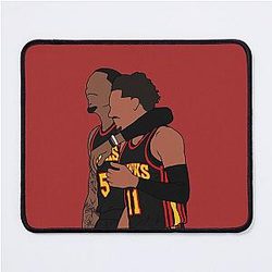 Trae Young Dejounte Murray Mouse Pad