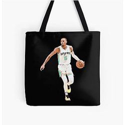 Dejounte Murray 5 Basketball Tote Bag