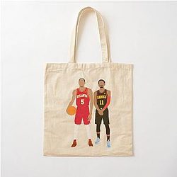 Atlanta Hawks - Dejounte Murray 5 Trae Young 11 Cotton Tote Bag