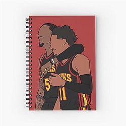 Trae Young Dejounte Murray Spiral Notebook