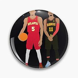 Atlanta Hawks - Dejounte Murray 4 Trae Young 11 Pin