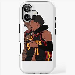 Trae Young & Dejounte Murray Hawks Brotherhood iPhone Case
