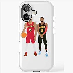 Atlanta Hawks - Dejounte Murray 5 and Trae Young 11 iPhone Tough Case