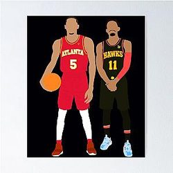 Atlanta Hawks - Dejounte Murray vs Trae Young Poster